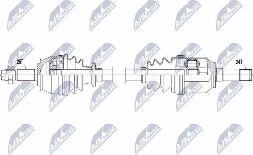 NTY NPW-FT-021 - Albero motore/Semiasse www.autoricambit.com