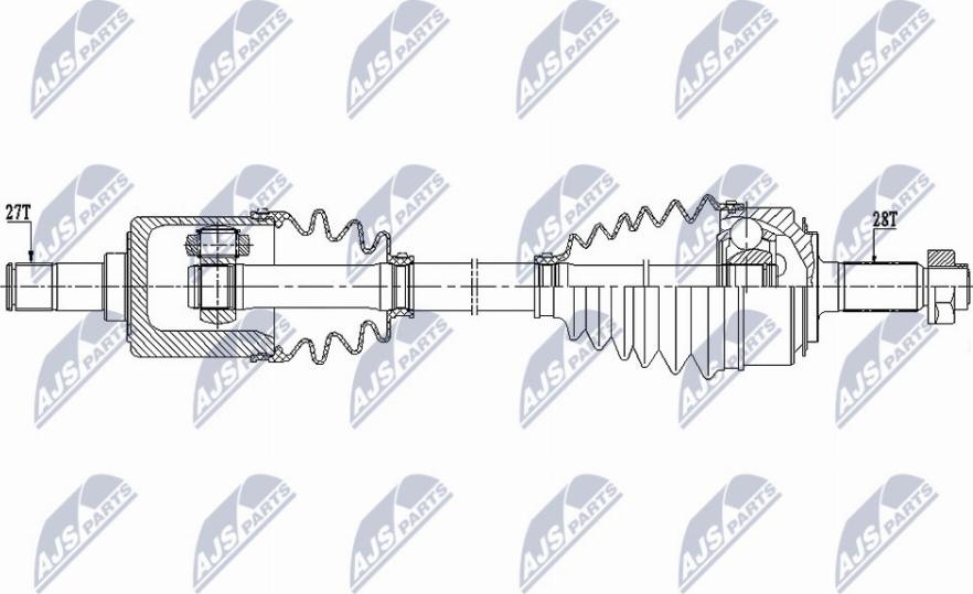 NTY NPW-HD-085 - Albero motore/Semiasse www.autoricambit.com