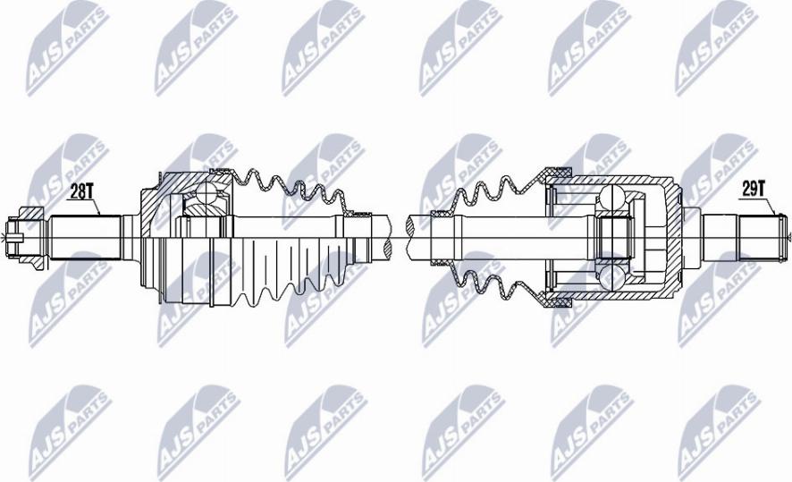 NTY NPW-HD-081 - Albero motore/Semiasse www.autoricambit.com