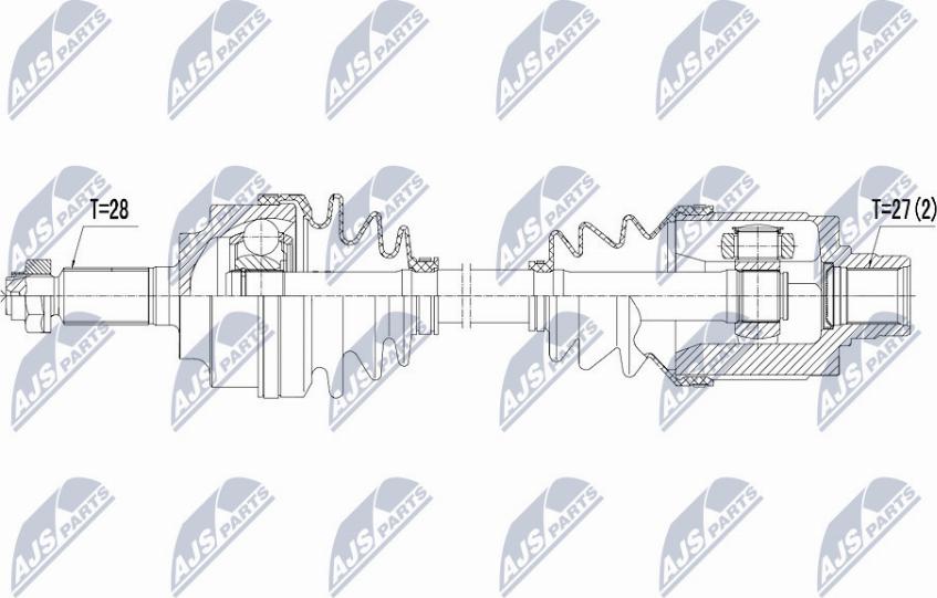 NTY NPW-HD-032 - Albero motore/Semiasse www.autoricambit.com