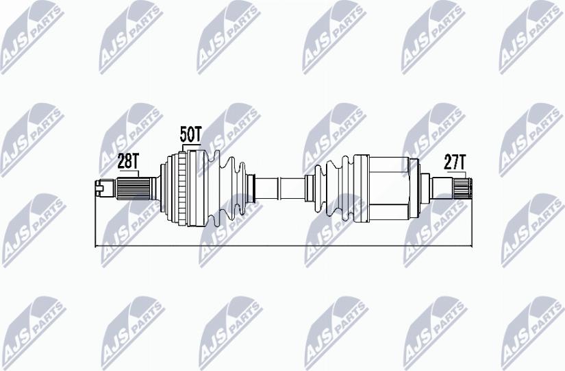 NTY NPW-HD-037 - Albero motore/Semiasse www.autoricambit.com