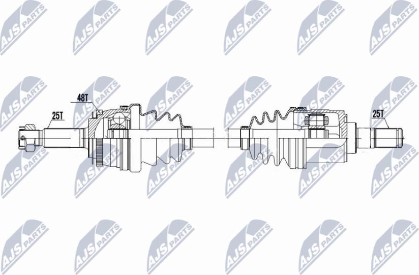 NTY NPW-HY-603 - Albero motore/Semiasse www.autoricambit.com