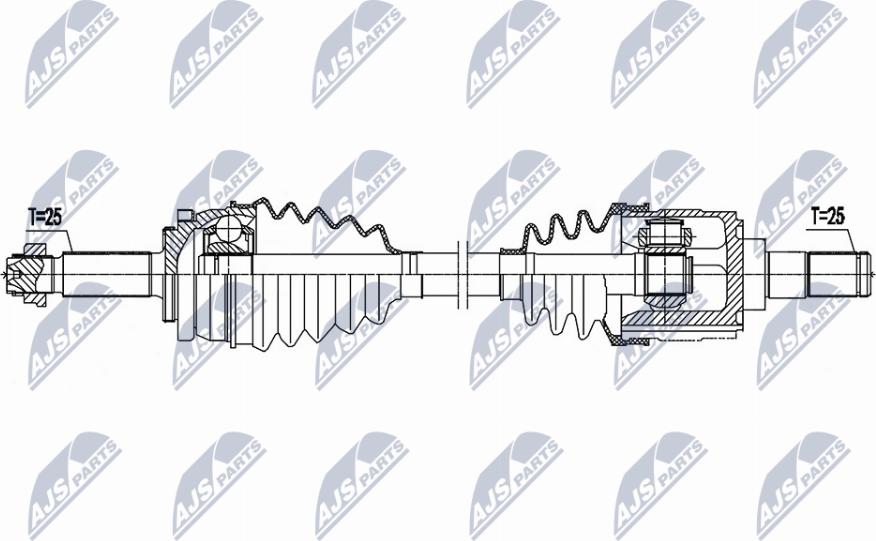 NTY NPW-HY-618 - Albero motore/Semiasse www.autoricambit.com