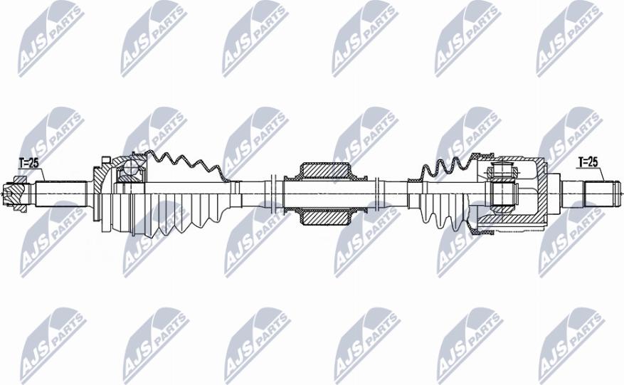 NTY NPW-HY-617 - Albero motore/Semiasse www.autoricambit.com