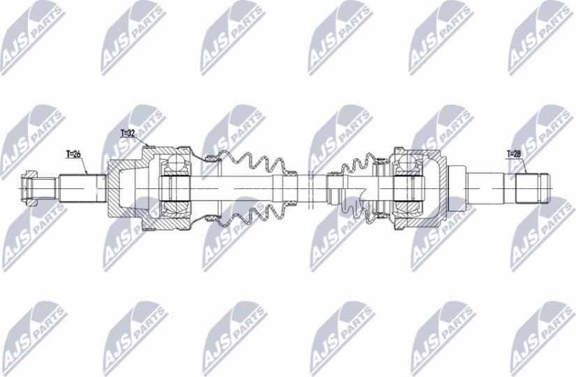 NTY NPW-JG-006 - Albero motore/Semiasse www.autoricambit.com