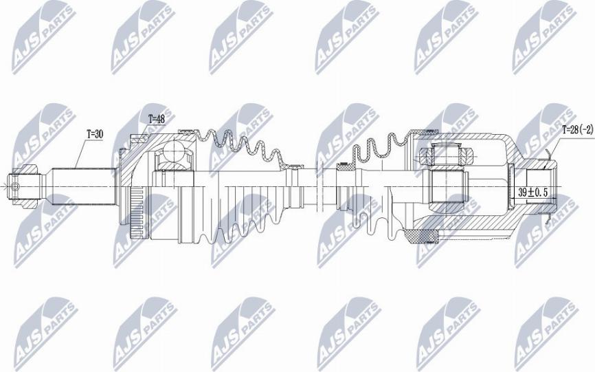 NTY NPW-KA-342 - Albero motore/Semiasse www.autoricambit.com