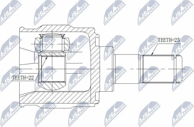 NTY NPW-KA-347 - Kit giunti, Semiasse www.autoricambit.com