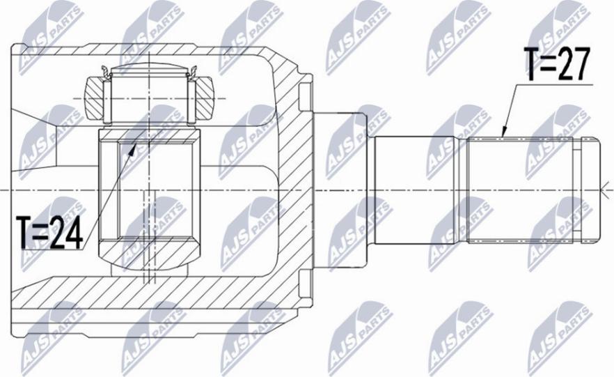 NTY NPW-KA-365 - Kit giunti, Semiasse www.autoricambit.com