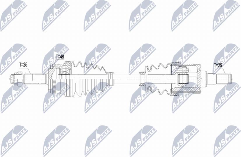 NTY NPW-KA-384 - Albero motore/Semiasse www.autoricambit.com