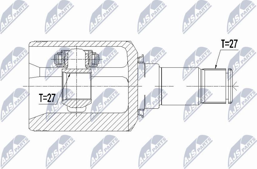 NTY NPW-ME-092 - Kit giunti, Semiasse www.autoricambit.com