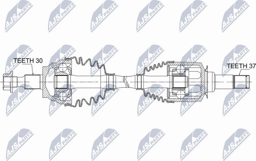 NTY NPW-ME-047 - Albero motore/Semiasse www.autoricambit.com