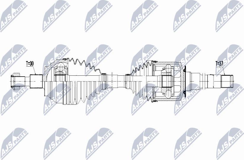 NTY NPW-ME-056 - Albero motore/Semiasse www.autoricambit.com