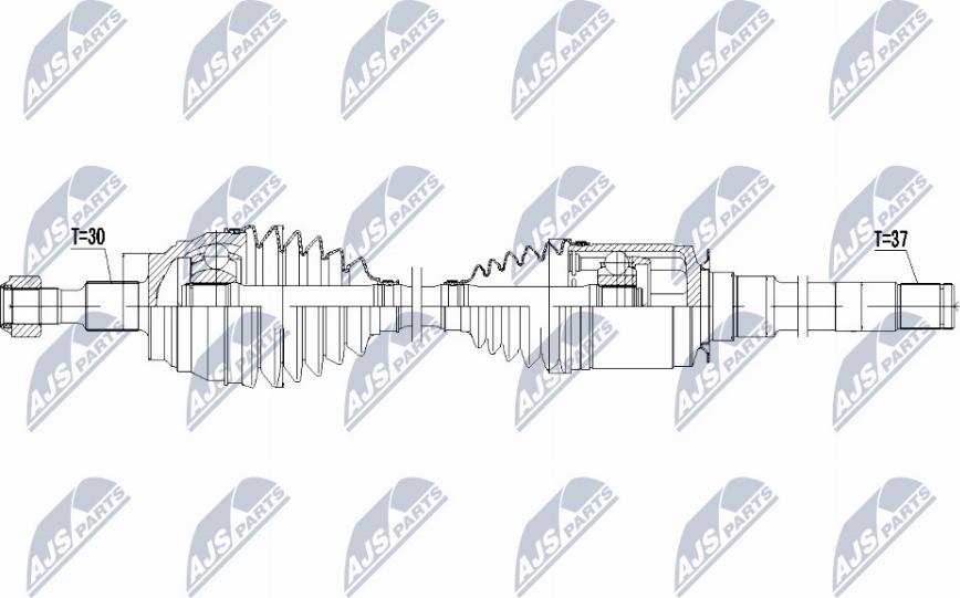 NTY NPW-ME-052 - Albero motore/Semiasse www.autoricambit.com