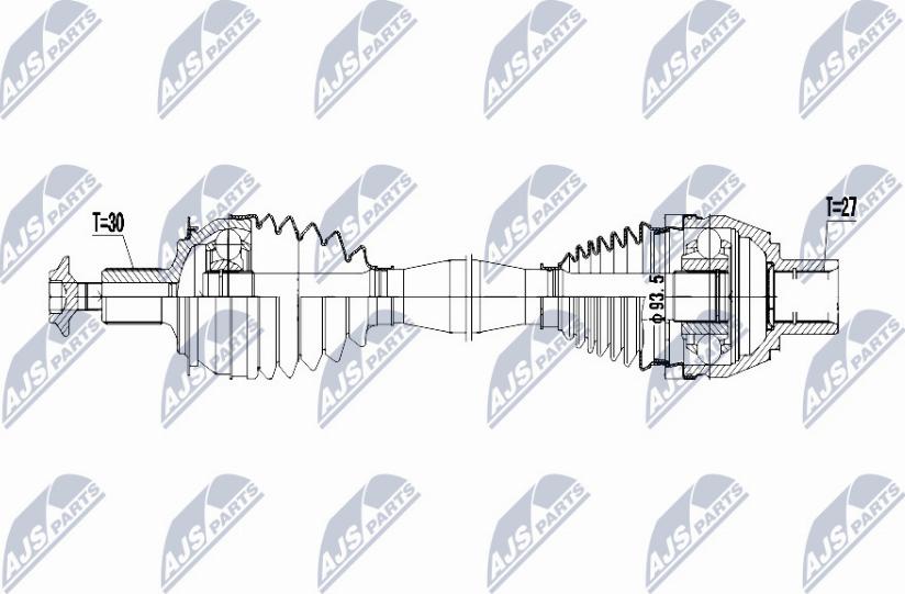 NTY NPW-ME-064 - Albero motore/Semiasse www.autoricambit.com