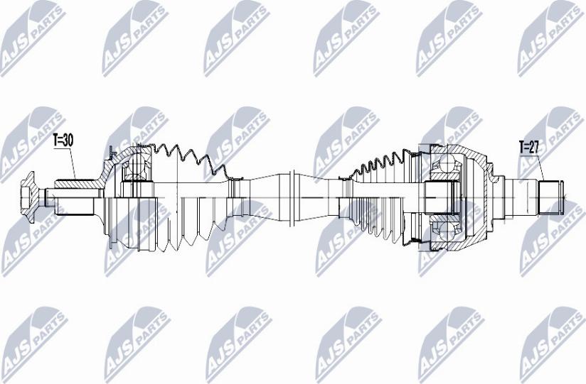 NTY NPW-ME-065 - Albero motore/Semiasse www.autoricambit.com