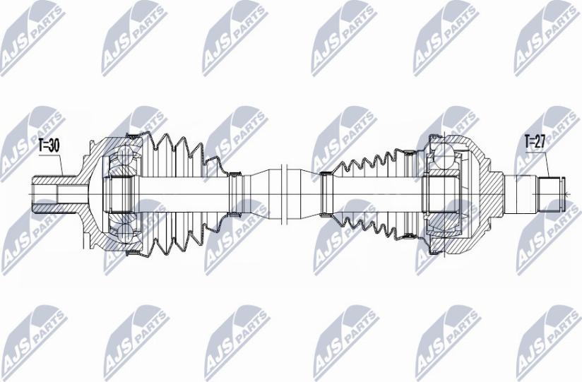 NTY NPW-ME-066 - Albero motore/Semiasse www.autoricambit.com