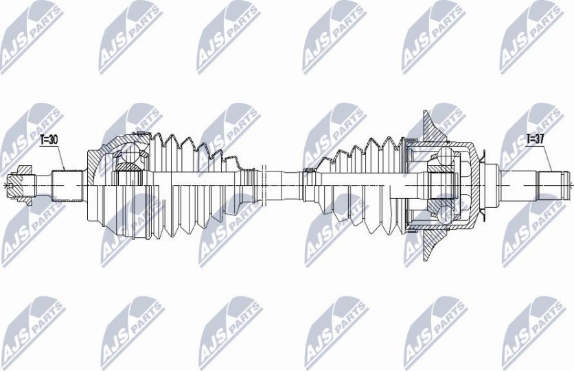 NTY NPW-ME-068 - Albero motore/Semiasse www.autoricambit.com