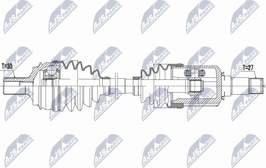 NTY NPW-ME-038 - Albero motore/Semiasse www.autoricambit.com