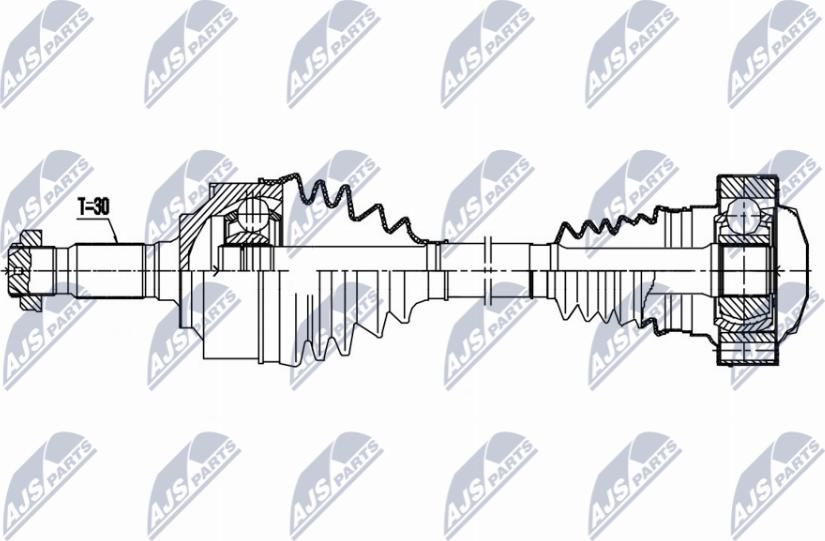 NTY NPW-ME-164 - Albero motore/Semiasse www.autoricambit.com