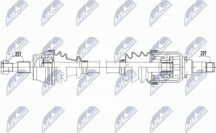 NTY NPW-ME-106 - Albero motore/Semiasse www.autoricambit.com