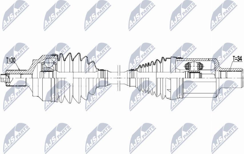 NTY NPW-ME-102 - Albero motore/Semiasse www.autoricambit.com