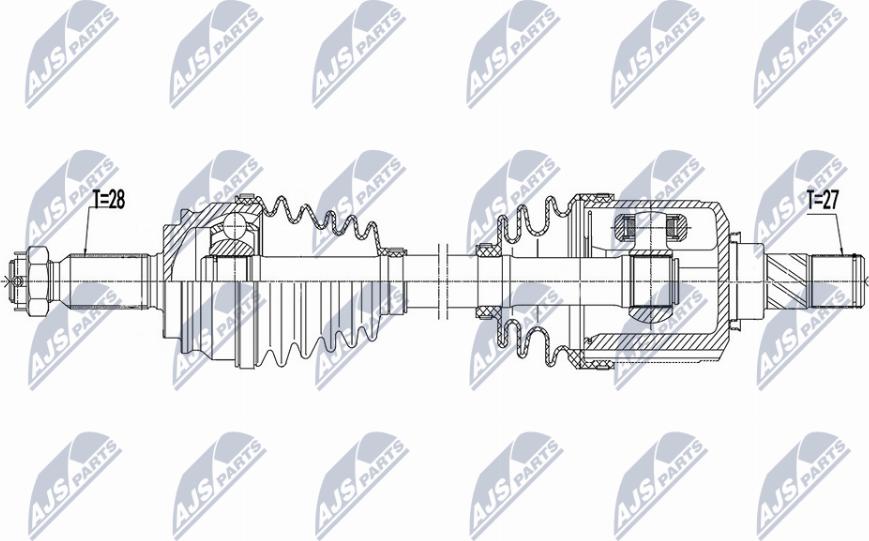 NTY NPW-MS-073 - Albero motore/Semiasse www.autoricambit.com