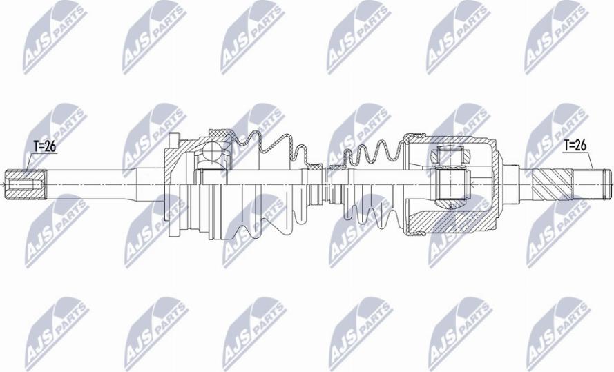 NTY NPW-MZ-066 - Albero motore/Semiasse www.autoricambit.com