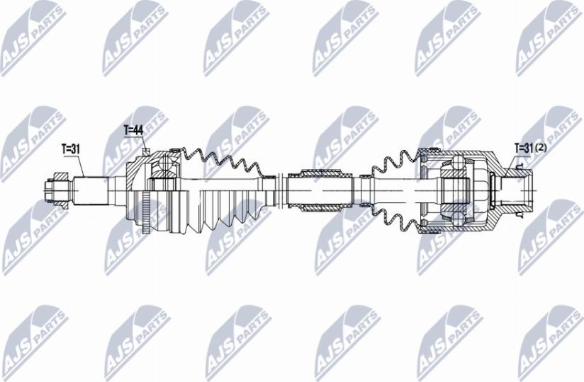 NTY NPW-MZ-086 - Albero motore/Semiasse www.autoricambit.com