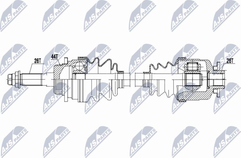 NTY NPW-MZ-072 - Albero motore/Semiasse www.autoricambit.com