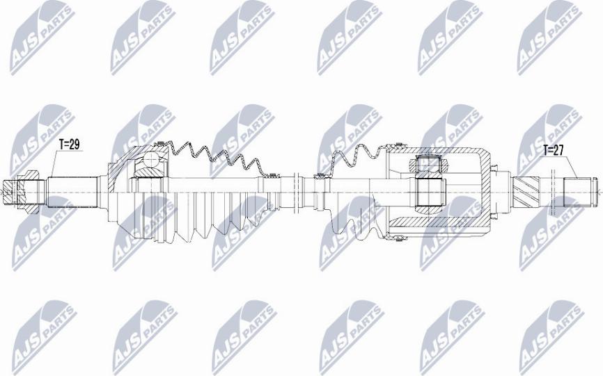 NTY NPW-NS-055 - Albero motore/Semiasse www.autoricambit.com