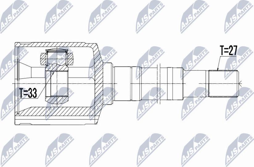 NTY NPW-NS-069 - Kit giunti, Semiasse www.autoricambit.com