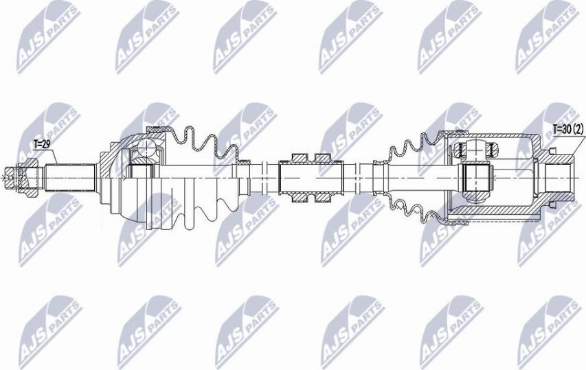 NTY NPW-NS-088 - Albero motore/Semiasse www.autoricambit.com