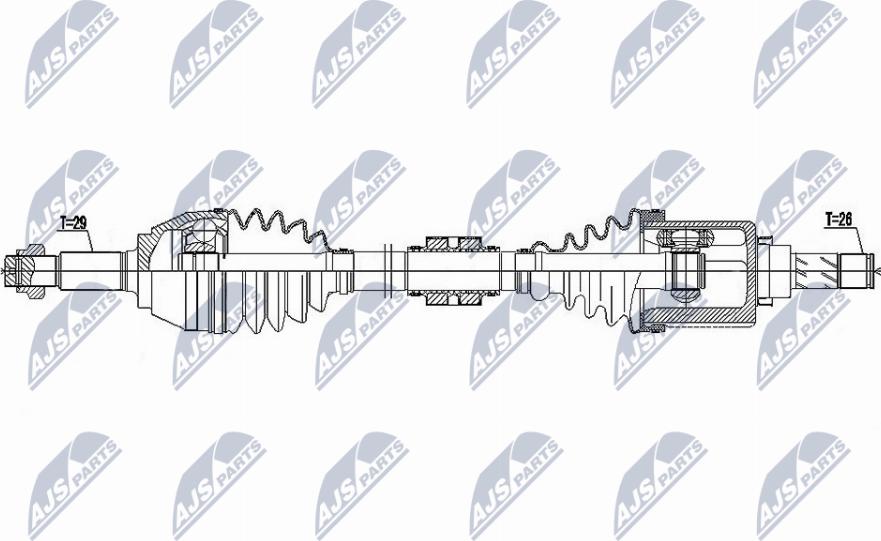 NTY NPW-NS-146 - Albero motore/Semiasse www.autoricambit.com