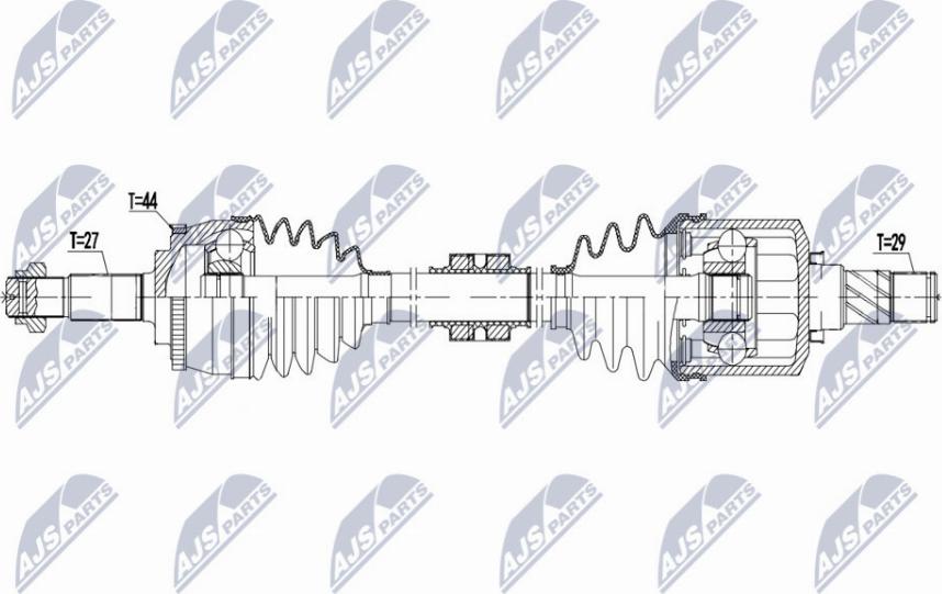 NTY NPW-NS-140 - Albero motore/Semiasse www.autoricambit.com