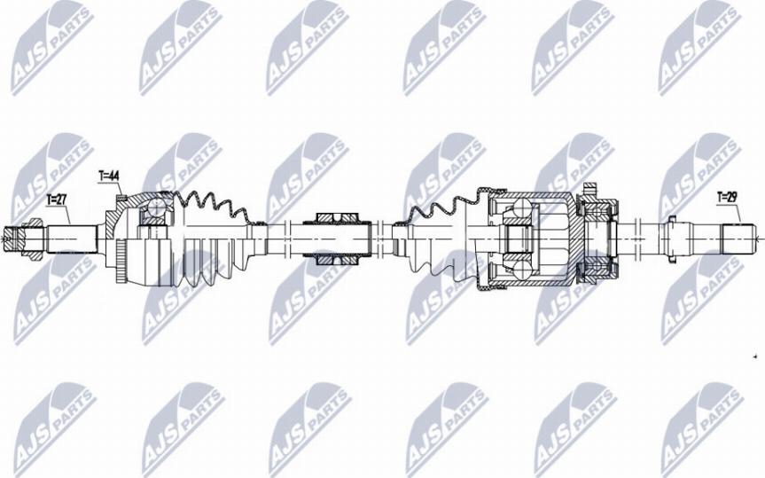 NTY NPW-NS-142 - Albero motore/Semiasse www.autoricambit.com