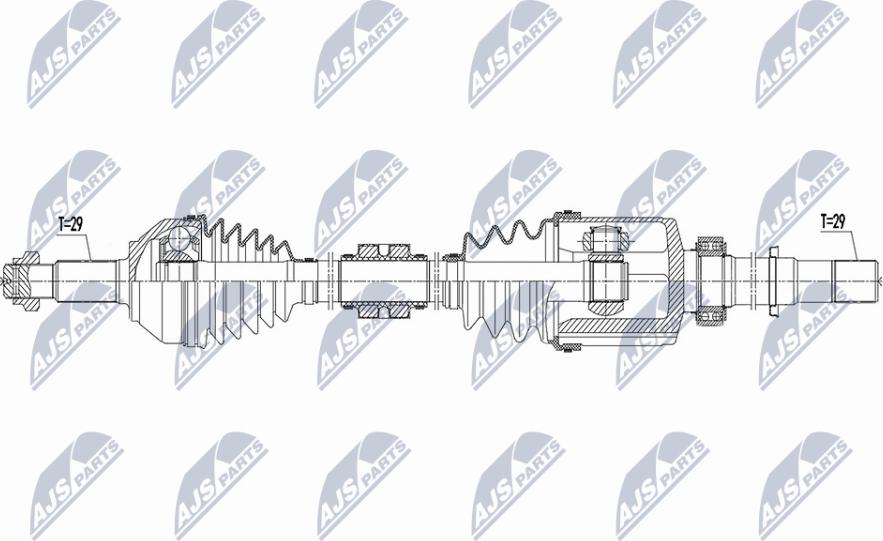 NTY NPW-NS-159 - Albero motore/Semiasse www.autoricambit.com