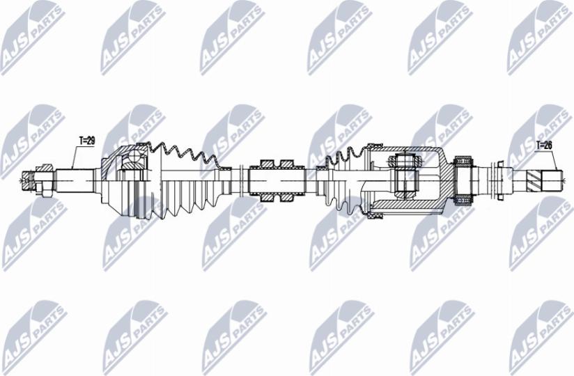 NTY NPW-NS-167 - Albero motore/Semiasse www.autoricambit.com