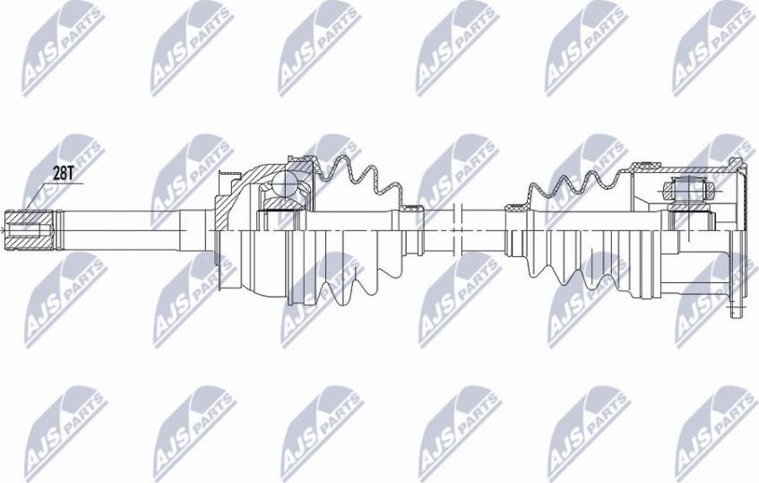 NTY NPW-NS-104 - Albero motore/Semiasse www.autoricambit.com