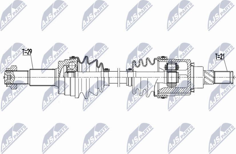 NTY NPW-NS-106 - Albero motore/Semiasse www.autoricambit.com