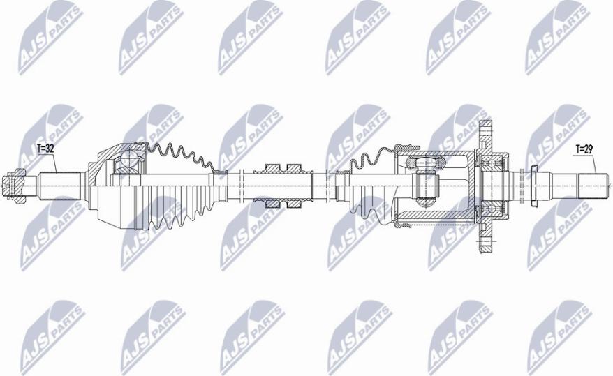 NTY NPW-NS-124 - Albero motore/Semiasse www.autoricambit.com