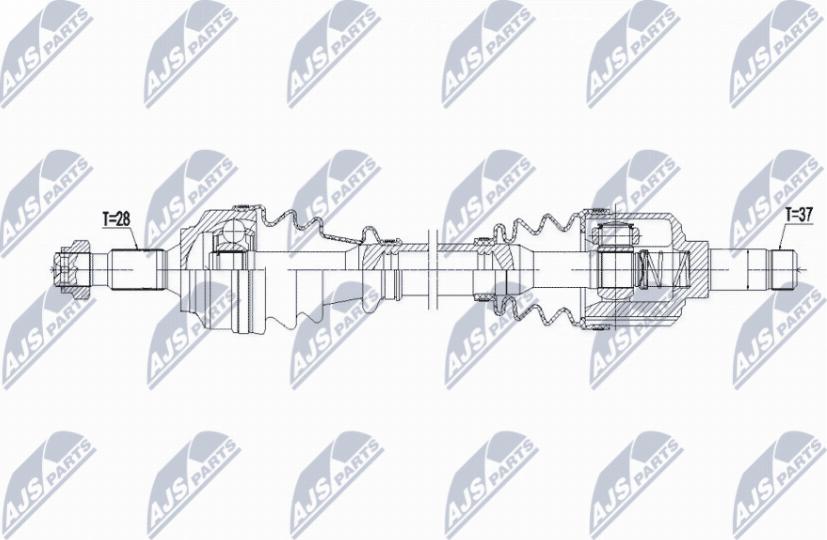 NTY NPW-PE-099 - Albero motore/Semiasse www.autoricambit.com