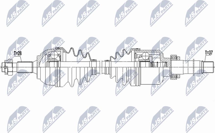 NTY NPW-PE-091 - Albero motore/Semiasse www.autoricambit.com