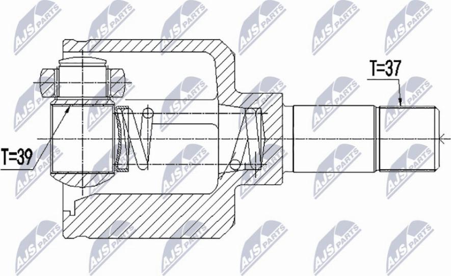 NTY NPW-PE-056 - Kit giunti, Semiasse www.autoricambit.com