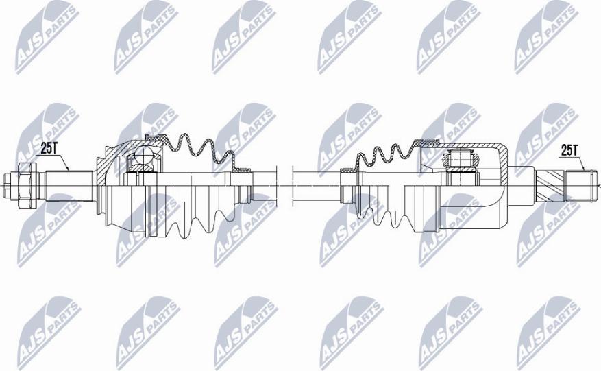 NTY NPW-PL-041 - Albero motore/Semiasse www.autoricambit.com