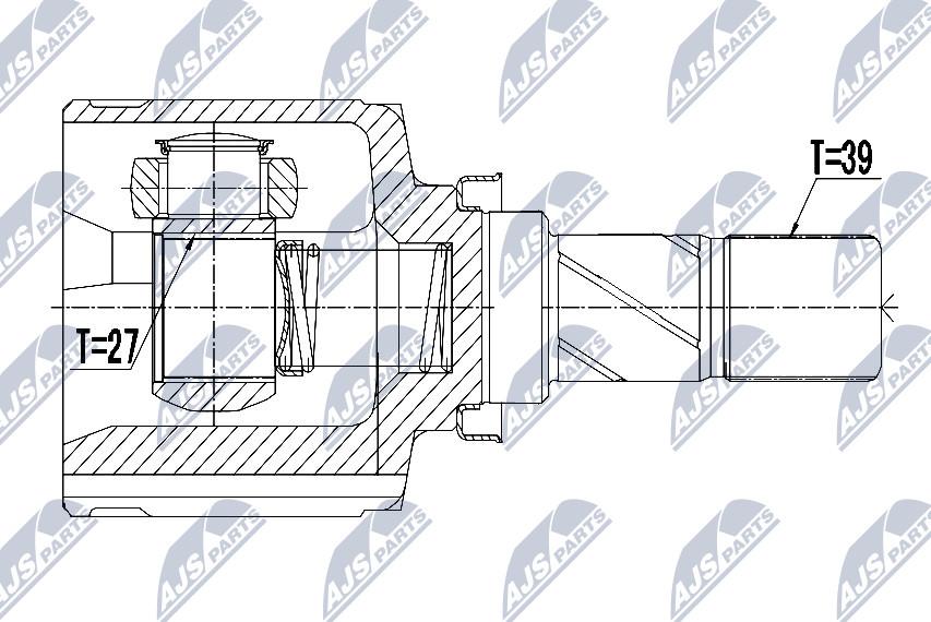 NTY NPW-PL-058 - Kit giunti, Semiasse www.autoricambit.com