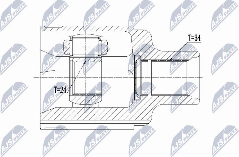 NTY NPW-PL-062 - Kit giunti, Semiasse www.autoricambit.com