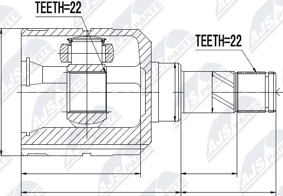 NTY NPW-PL-002 - Kit giunti, Semiasse www.autoricambit.com