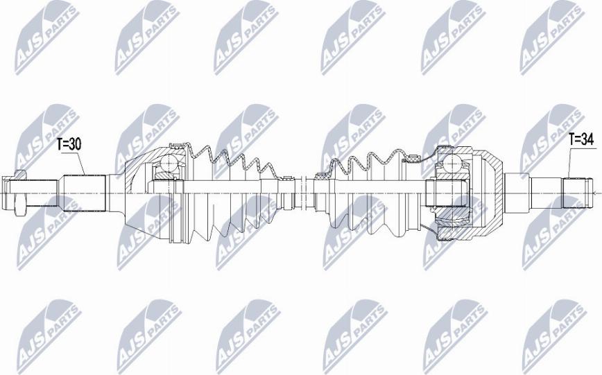 NTY NPW-PL-085 - Albero motore/Semiasse www.autoricambit.com