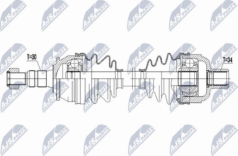 NTY NPW-PL-083 - Albero motore/Semiasse www.autoricambit.com