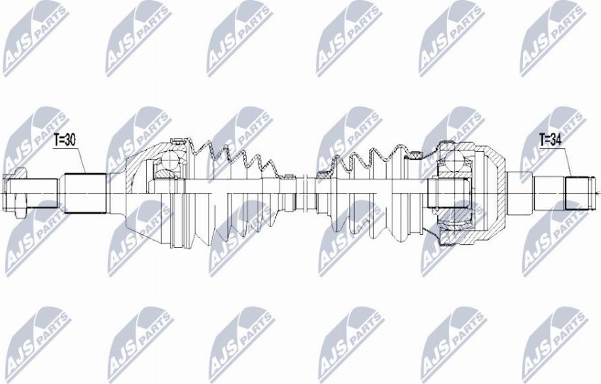 NTY NPW-PL-087 - Albero motore/Semiasse www.autoricambit.com